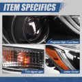 Auto Dynasty Led Projector Headlight Lamp Compatible With Toyota Corolla Sedan Base L Le 2020-2024 Passenger Right Side Black