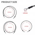 3 Pieces Set Atv Stainless Steel Brake Lines Front Rear Braided Replacement For Yamaha Banshee 350