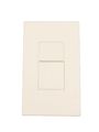 Leviton Mns10-1lw 1000va 750w Single-pole 3-way Monet Digital Slide Switch White 