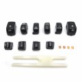 Httmt Mt420-001-bk Black Hand Controls Switch Housing Buttons Caps Cover Compatible With H-d Touring 1996-2013 Flhtcu Flhtk