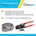 Sharkbite 1 2 Inch Clamp Ring Pack Of 100 Stainless Steel Plumbing Fitting Pex Pipe Pe-rt Uc953cp100