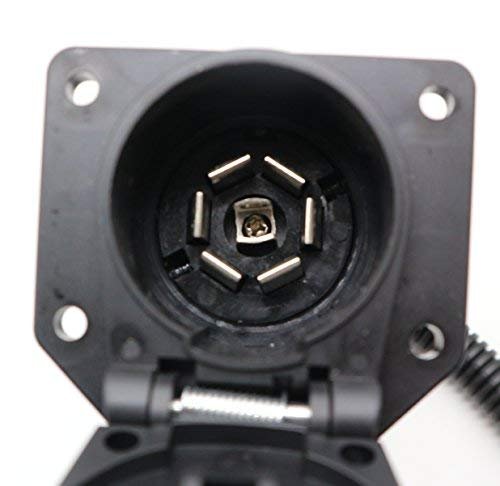 4 Flat To 7 Way Rv Trailer Light Plug Wire Harness Converter Adapter For Car Truck Hitch With Connector Socket Mounting Bracket