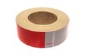 Reflective Conspicuity Dot Tape Red And White 2 In X 150 Ft Waterproof High Visibility Safety Marking For Trucks Trailers 