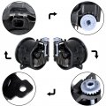 Wflnhb 1 Pair Fog Lights Replacement For Honda Pilot Passport 2017-2021 With Switch Wiring Left Right Side Driver Passenger