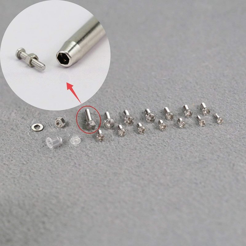 1000 Piece Eyeglass And Watch Screws Assortment Kit Stainless Steel Micro Screw Nut Set With Screwdriver For Glasses