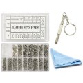 1000 Piece Eyeglass And Watch Screws Assortment Kit Stainless Steel Micro Screw Nut Set With Screwdriver For Glasses
