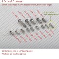 1000 Piece Eyeglass And Watch Screws Assortment Kit Stainless Steel Micro Screw Nut Set With Screwdriver For Glasses