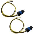 2x Wire Connector Pigtail Plug Temperature Sensor Headlight Harness For 2008 Saab