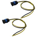 2x Wire Connector Pigtail Plug Temperature Sensor Headlight Harness For 2008 Saab