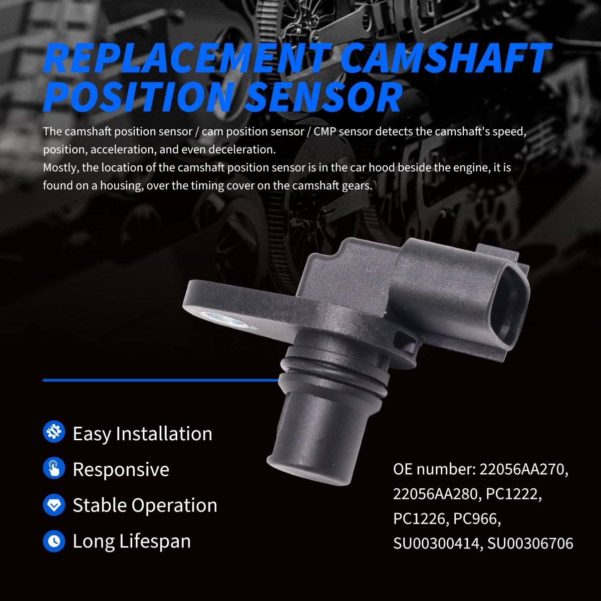 22056aa270 Engine Camshaft Position Sensor Pc969 For Subaru Brz Impreza Forester Outback Legacy Crosstrek Wrx Sti Toyota 86