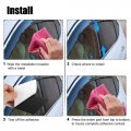 X Autohaux 6 Pcs Door Cover Panel Trim Pillar Posts Exterior Window Anti Scratch Stickers For Honda Civic Sedan 8th Gen