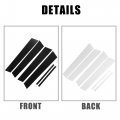 X Autohaux 6 Pcs Door Cover Panel Trim Pillar Posts Exterior Window Anti Scratch Stickers For Honda Civic Sedan 8th Gen