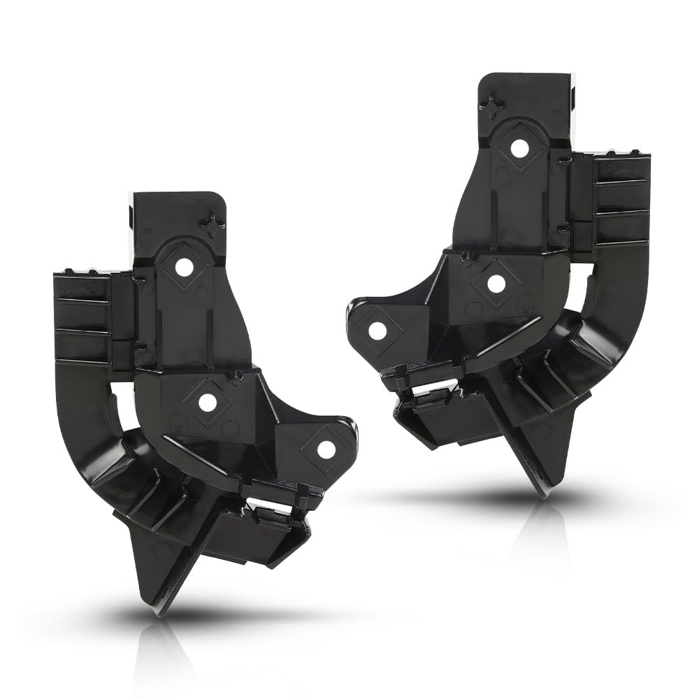 Front Bumper Bracket Pair For Land Rover Range 2010 2011 2012 Lr011467 Lr011577 Black Pp Material