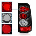 Amerilite Black Rear Brake Tail Lights Replacement Set For Chevy Silverado Truck Passenger And Driver Side