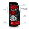 Amerilite Black Rear Brake Tail Lights Replacement Set For Chevy Silverado Truck Passenger And Driver Side