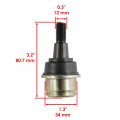 Caltric 2 Front Lower Ball Joint Compatible With Ski-doo Mxz X 440 550 600 800 1200 2006-2015