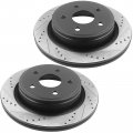 Rear Brake Rotors And Ceramic Pads Kit For 2005 To 2010 Dodge Ram 1500 2011 2018 2004 2009 Durango 2007 2008 Chrysler Aspen 
