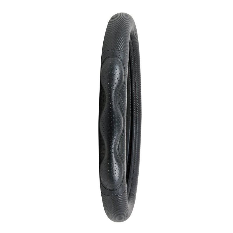 Deluxe Plus Series 18 In Heavy Duty Steering Wheel Cover Matte Carbon Fiber Pvc For Trucks Buses Rvs And Utility Vehicles Model