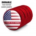 American Usa Flag Personalized Custom Motorcycle Bicycle Bike Tire Rim Wheel Aluminum Valve Stem Caps