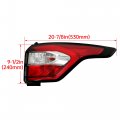 Kuafu Tail Light Assembly Compatible With 2017-2019 Ford Escape Kuga Replacement For Gj5z-13404-c Side Lights Brake Rear Lamp