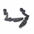 Xkh Group Motorcycle Black 360 Adjustable Peg Mounting Kit Flat End Footrest Foot Pegs For V-star Roadstar Suzuki Boulevard
