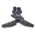 Xkh Group Motorcycle Black 360 Adjustable Peg Mounting Kit Flat End Footrest Foot Pegs For V-star Roadstar Suzuki Boulevard