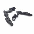 Xkh Group Motorcycle Black 360 Adjustable Peg Mounting Kit Flat End Footrest Foot Pegs For V-star Roadstar Suzuki Boulevard