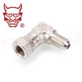 Adapter Fitting 90 Degrees 4an Female Swivel To Alloy Steel Universal Fuel System 414-14209-003 