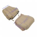 Waltyotur Driver Bottom And Top Leather Seat Cover Camel Tan Replacement For Expedition 2007-2014