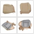 Waltyotur Driver Bottom And Top Leather Seat Cover Camel Tan Replacement For Expedition 2007-2014