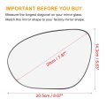 Car Rearview Mirror Glass Replacement With Backing Plate Heated Left Right Side Driver For Nissan Cube Juke