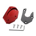 1 Set Motorcycle Kickstand Pad Side Stand Bracket Foot Extension Enlarger Plate Support For Kawasaki Z900rs 2018-2022 Red