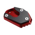 1 Set Motorcycle Kickstand Pad Side Stand Bracket Foot Extension Enlarger Plate Support For Kawasaki Z900rs 2018-2022 Red