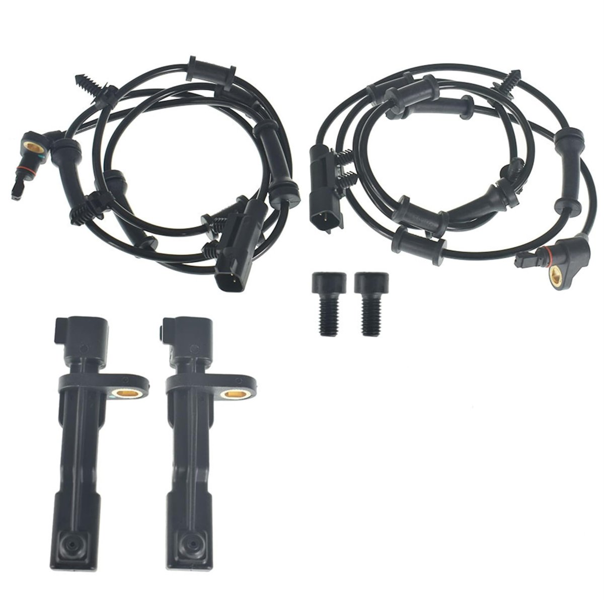 Abs Wheel Speed Sensors Replacement For Wrangler 2007 2017 Part Number 68003281aa 52125003ab Set Of 4