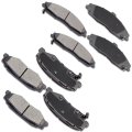 Brake Pad Set 8pcs Front And Rear Semi Metal D731 D732 For Cadillac Xlr 2004 2009 Chevrolet Corvette 1997 2013 