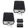 2x Flasher Relays Adjustable 2 Pin Electronic Blinker Relay 12v Dc For Motorcycle Truck Turn Signal And Hazard Warn Hyper Blink 