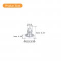Uxcell St2 5x6mm White Screws Self Tapping 100pcs Pan Head Phillips Wood For Woodworking