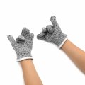 Httmt- Xxs 6-8yr Kid 3pair 6 Gloves Cut-resistant Stretch Safety Cuts Level 5 Protection In Outdoor P N Et-tool032-xxs X3-gray