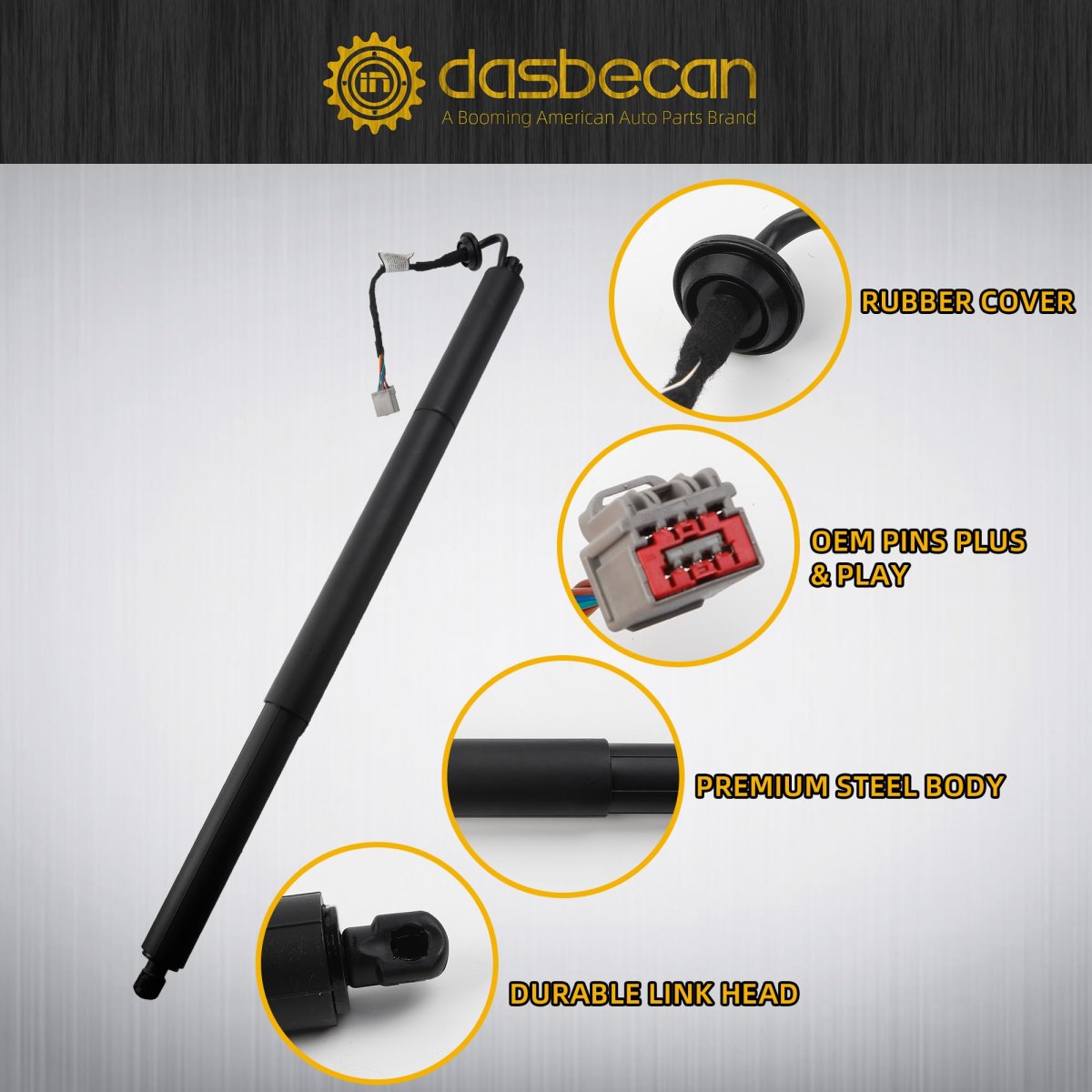 Dasbecan Rear Left Tailgate Power Lift Support Strut For Jeep Grand Cherokee 2011 2012 Sport Utility Wk2 Series Oe Replace