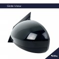 Spieg Driver Side Mirror Replacement For Hyundai Tucson 2016-2018 Power Heated Twin Flat Glass Ptm Black 5pin Lh