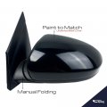 Spieg Driver Side Mirror Replacement For Hyundai Tucson 2016-2018 Power Heated Twin Flat Glass Ptm Black 5pin Lh