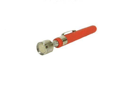 Magnetic Pick Up Tool 8 Pound Capacity Extends From 6 5 In To 33 With Rubber Grip Handle And Pocket Clip Ezam-93194