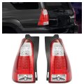 Pair Tail Light Assemblies For 2006 2009 Toyota 4runner Red And Clear Lens Rear Brake Lamp Replacement To2801172 To2800172 Mo 