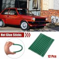 X Autohaux 12pcs 11 200mm Eva Bling Paintless Dent Repair Hot Melt Glue Sticks Green Universal For Car Auto