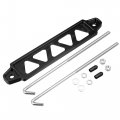X Autohaux 220mm Universal Hollow Aluminum Alloy Car Battery Hold Down Mount Bracket Set Black 5 Holes 8 Inch Bolt