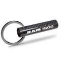Ram 1500 Logo Black Real Carbon Fiber Custom Designed Tube Style Key Chain