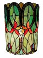 Tiffany Style Wall Lamp 2 Light Stained Glass Green Blue Vintage Antique For Hallway Bedroom Living Room 10 Wide 13 5 Tall Gift 