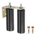 1 Set Slide Gate Guide Roller 5 L-rear Post Bracket Nylons Adjustable Sliding Hardware Roller Kit For Grates Barn Rolling Door 