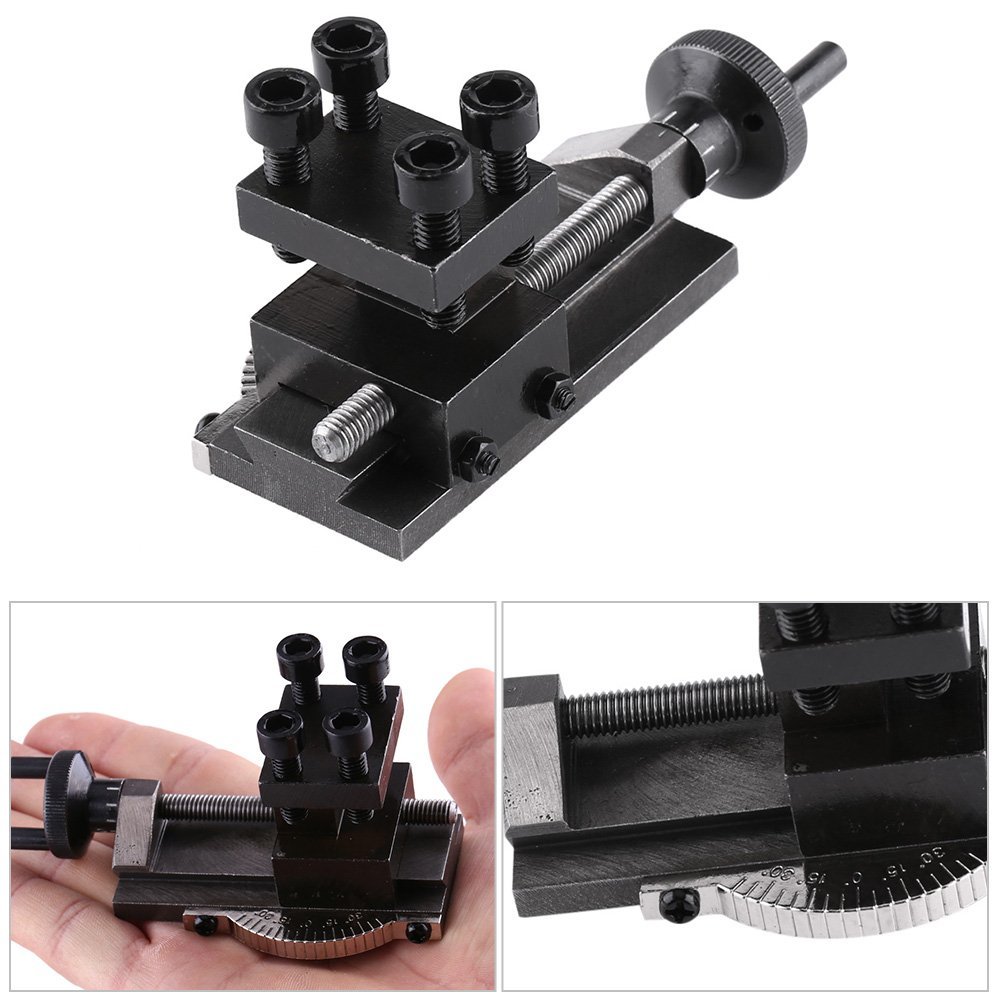 Lathe Compound Slide 30 Degrees Rotatable Mini Tool Holder Accessory Premium Tungsten Steel For C0 Multifunctional Sn 10154