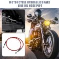 X Autohaux 100cm 39 37 Length 10mm Id Motorcycle Hydraulic Brake Line Oil Hose Pipe 0a Stainless Steel Braided Cable For Atv